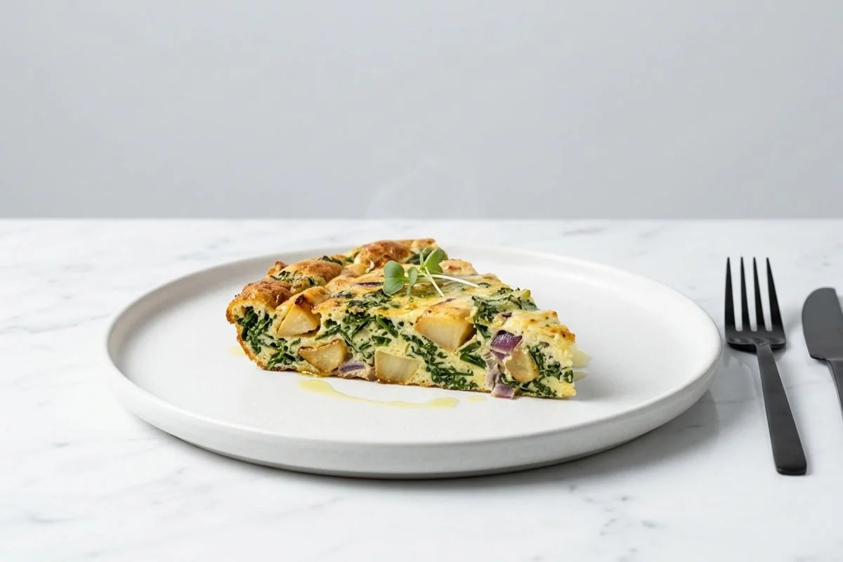 Grünkohl-Frittata mit karamellisierten Pastinaken