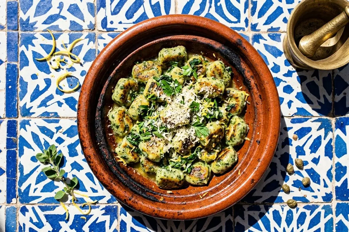 Spinat-Ricotta-Gnocchi mit Zitronenbutter: Frühling auf dem Teller